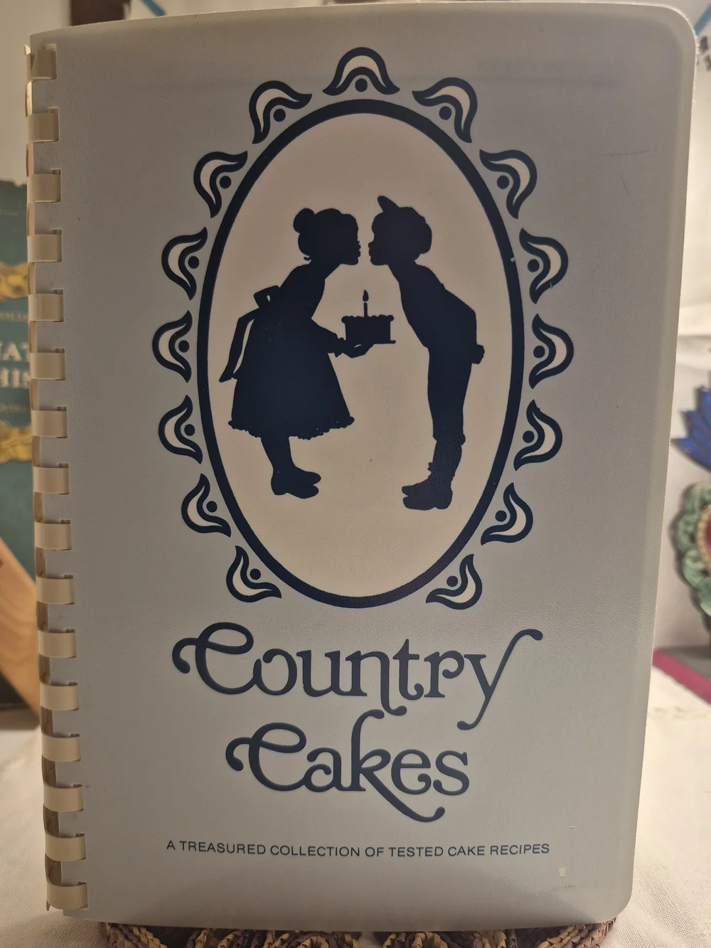 Vintage 1984 Country Cakes Cookbook Bevelyn Blair Spiral Bound Retro